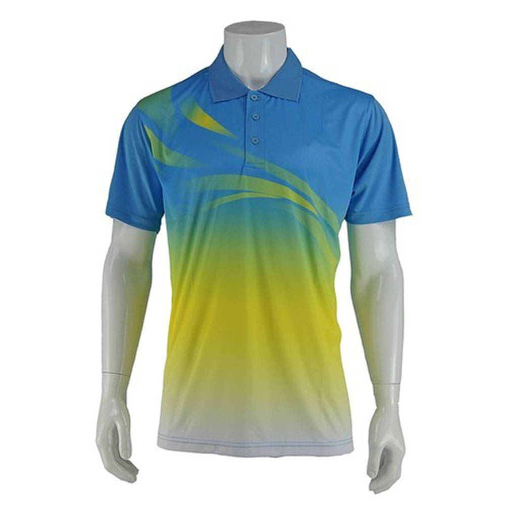 Cotton Short Sleeves Light Custom Full Sublimation Jersey Quick Dry Breathable Bowling Polo Shirts